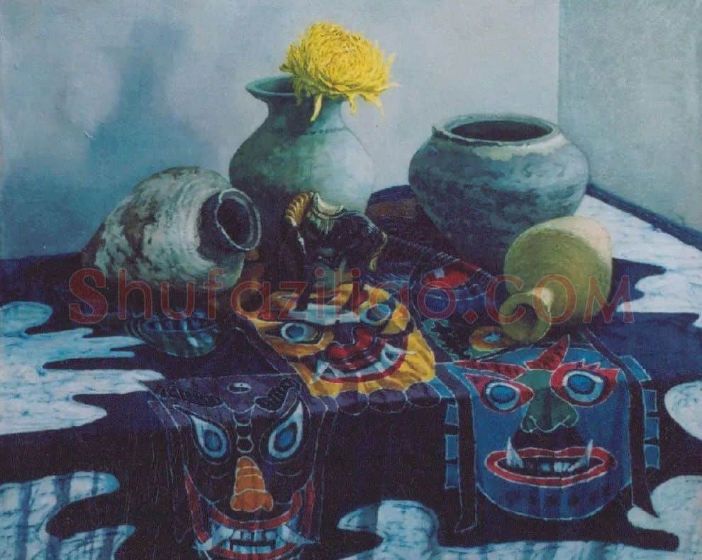 苏海建·有花布的静物