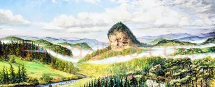 赵保林·《麦积山春色》