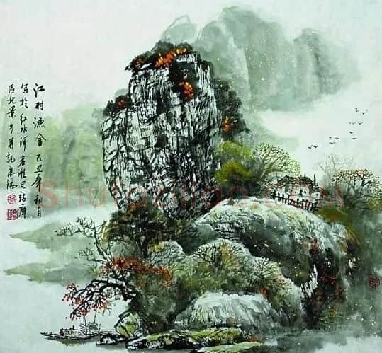 覃高阳·江村渔舍