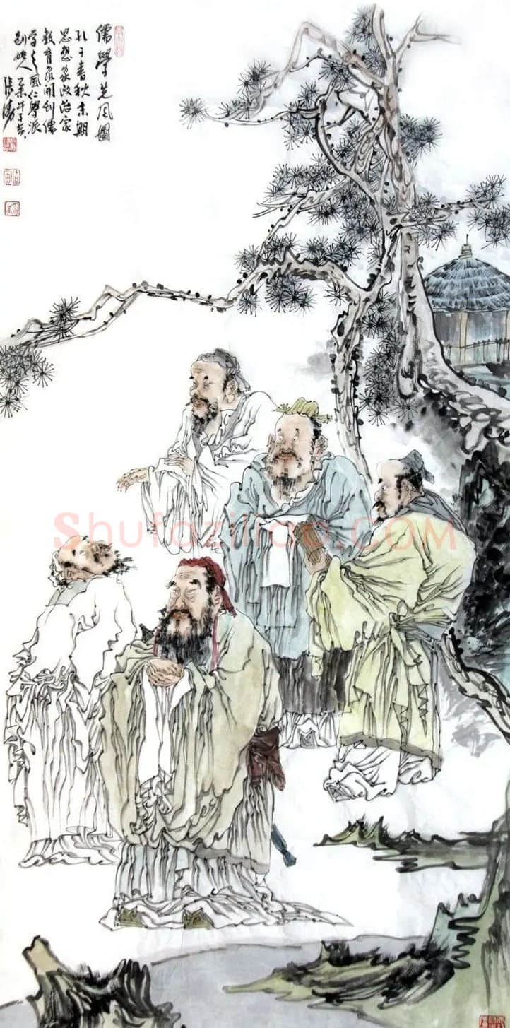 张涛·儒学先风图