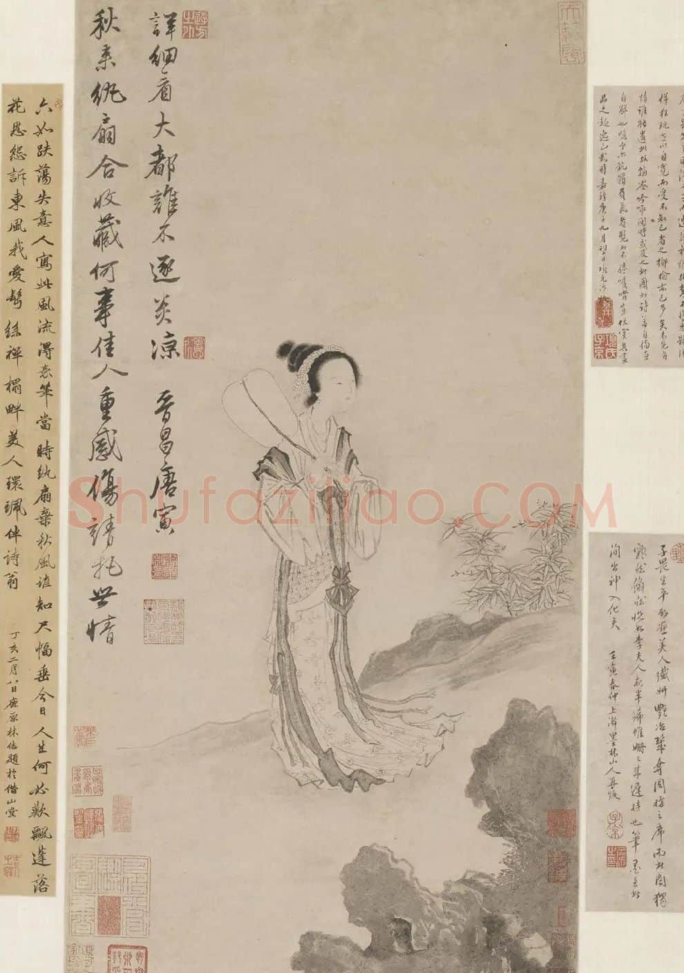 唐寅·秋风纨扇图
