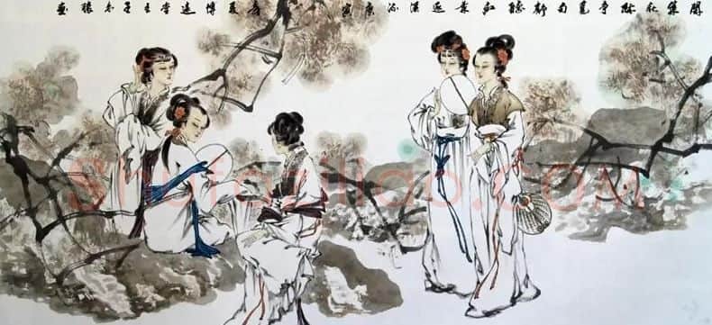 王来胜·仕女图1