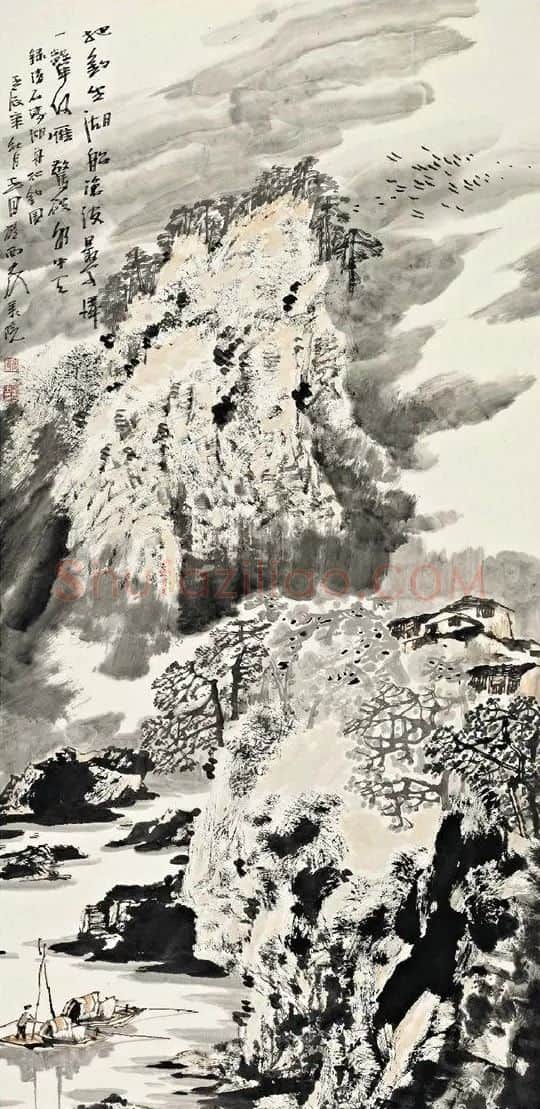 李玉田·把钓坐湖船