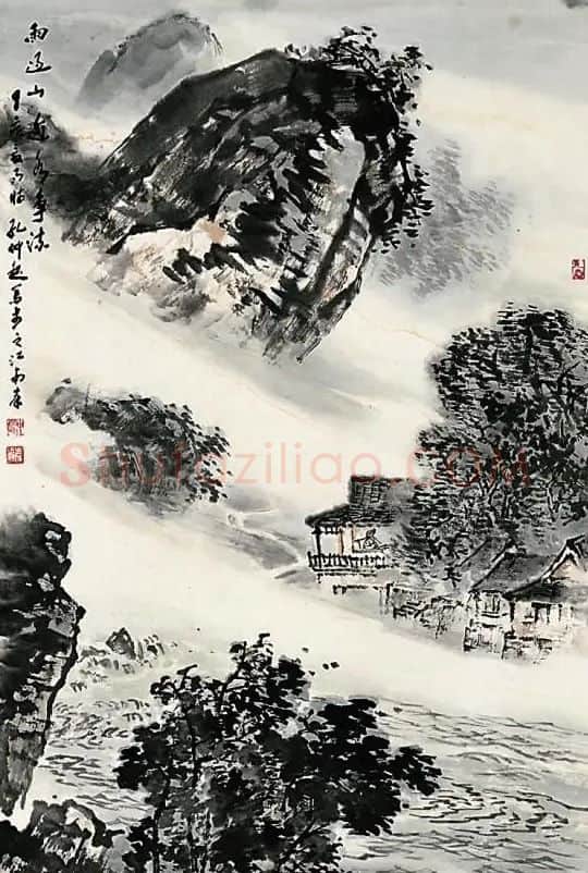 孔仲起·雨过山近水争流