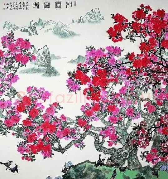 郎森·和风云瑞图(局部)