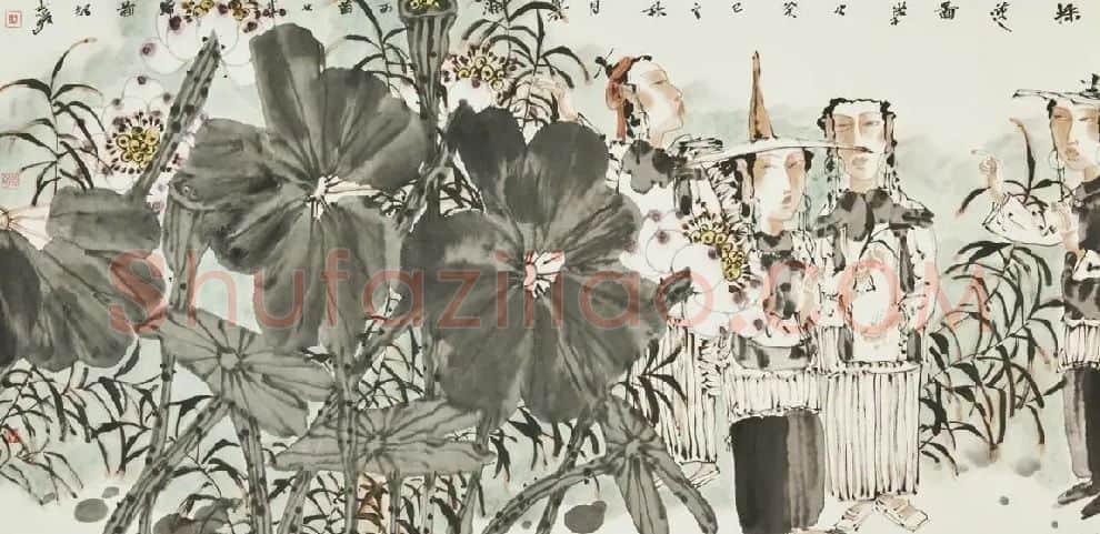 徐志敏·《采莲图》