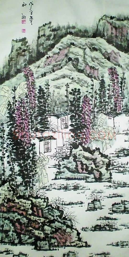 石林·青绿山水