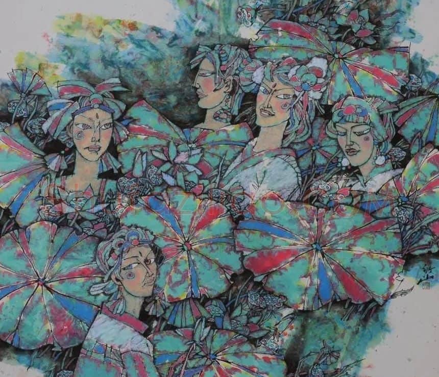蒋衍山·荷花