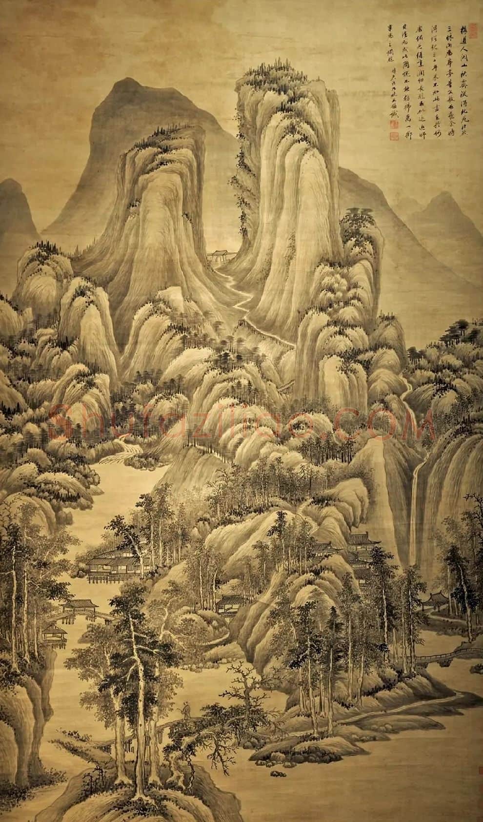 王鉴·关山秋霁图