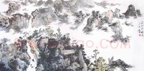 刘强·四尺山水横批4