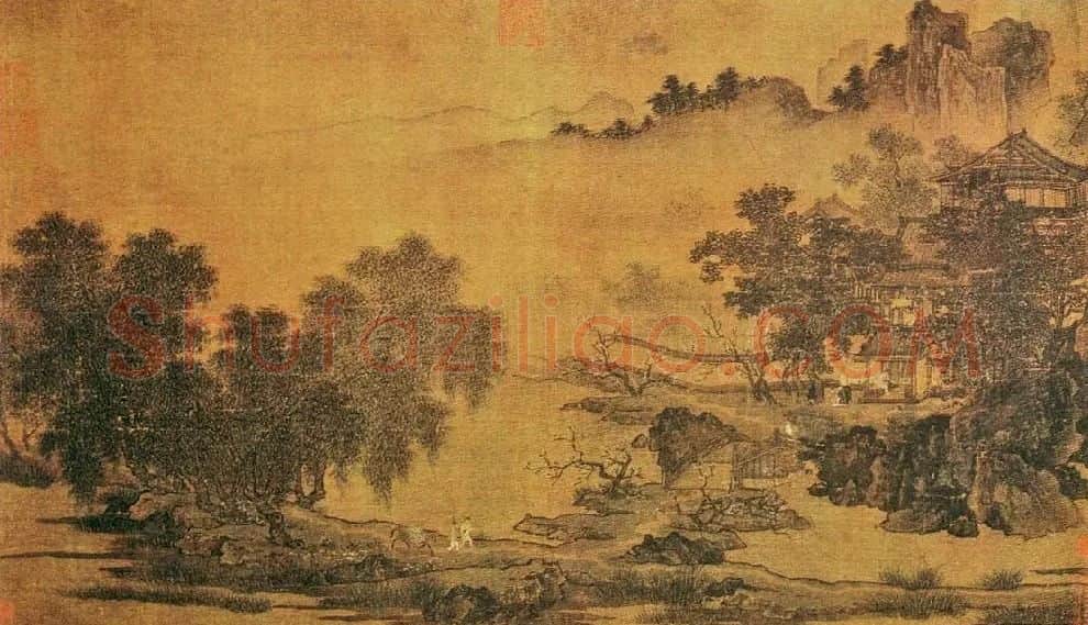 刘松年·四景山水图 春景