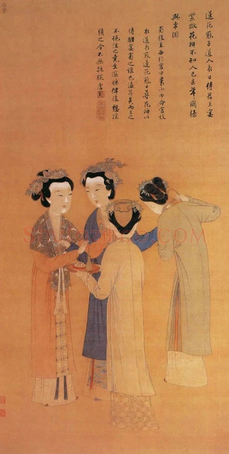 唐寅·王蜀宫妓图 