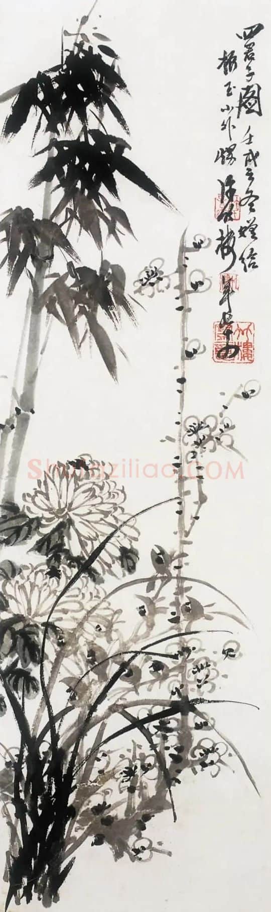 许竹楼·四君子
