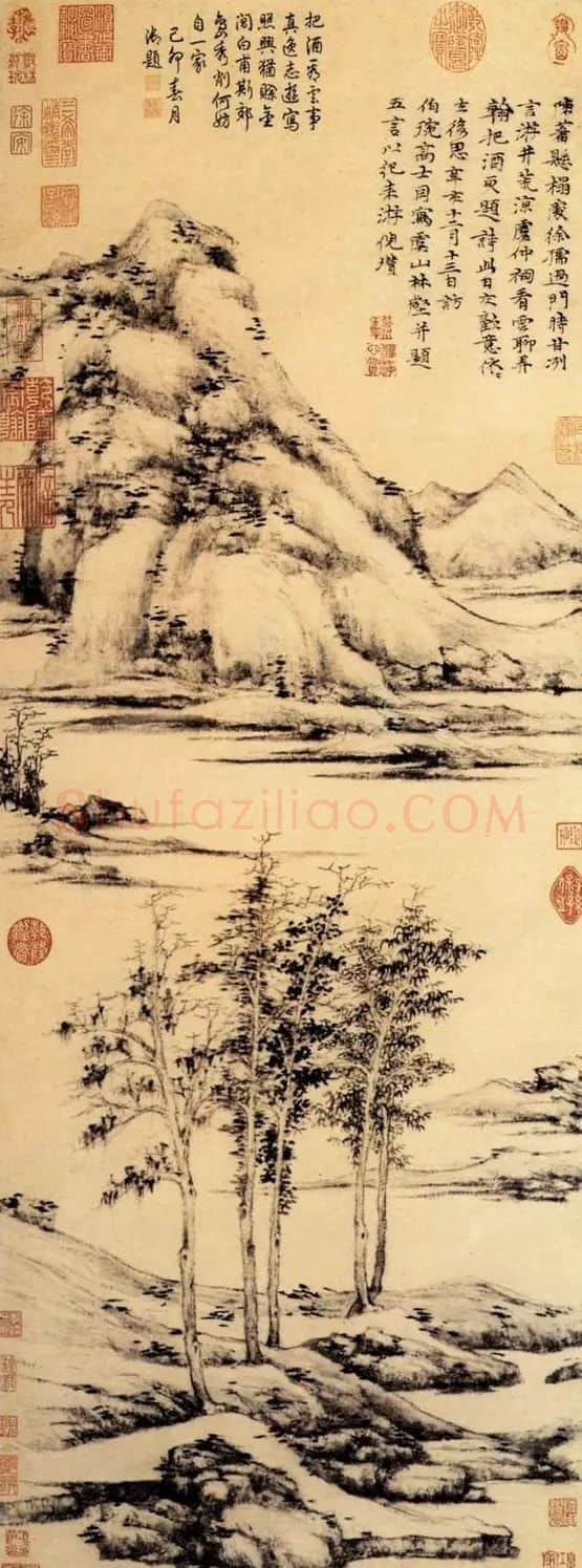 倪瓒·虞山林壑图