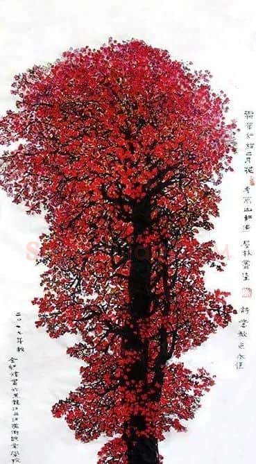 金红炜·诗意秋色永恒(国画)