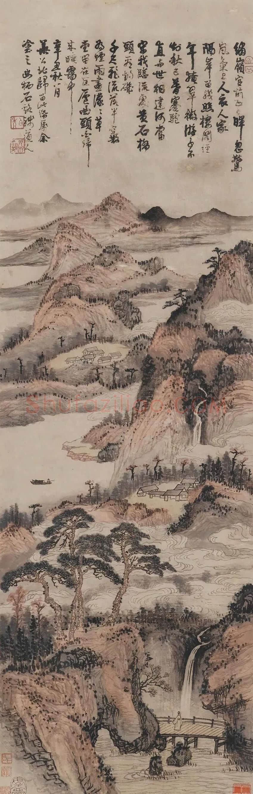髡残·秋晖蒙钓矶
