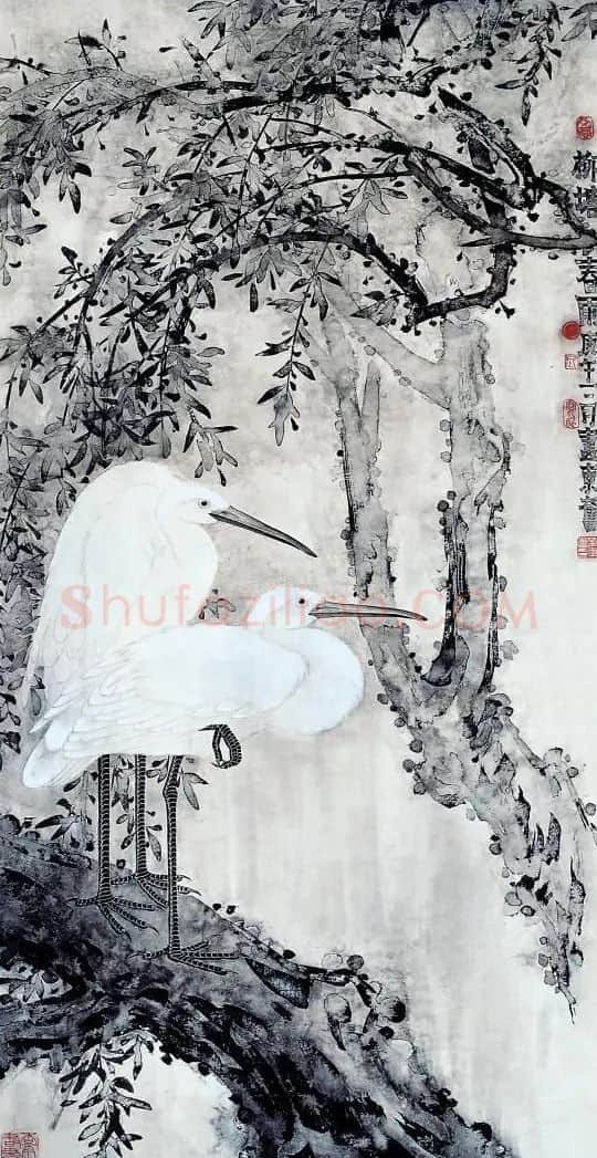 吴东奋·柳塘春雨