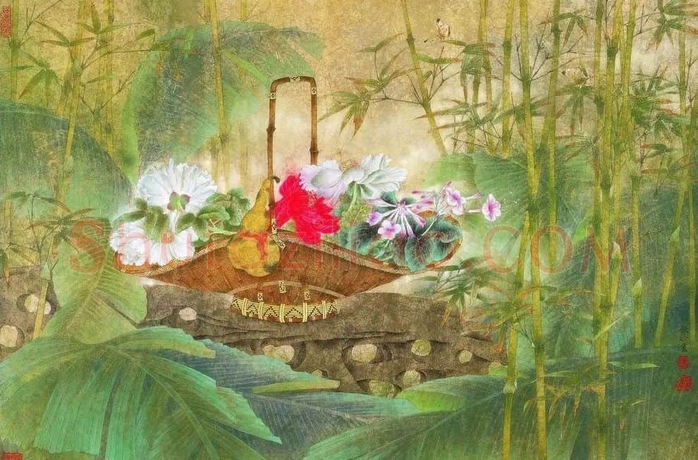 张铨·工笔花鸟