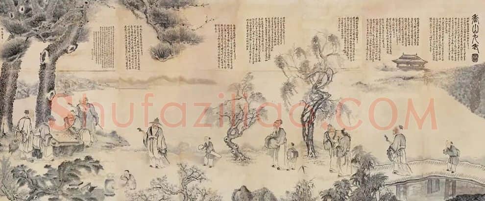 任熊·香山九老图