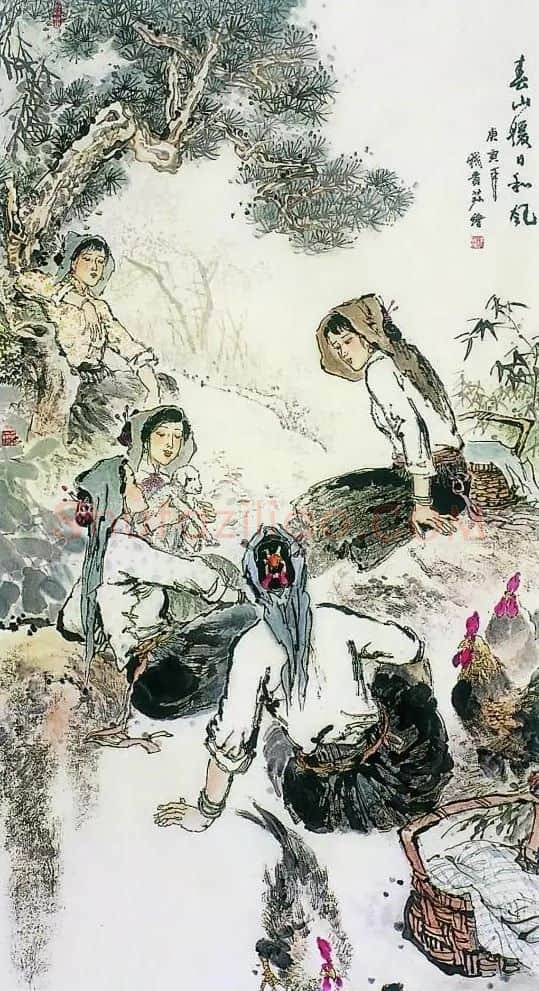 钱贵荪·春山暖日和风
