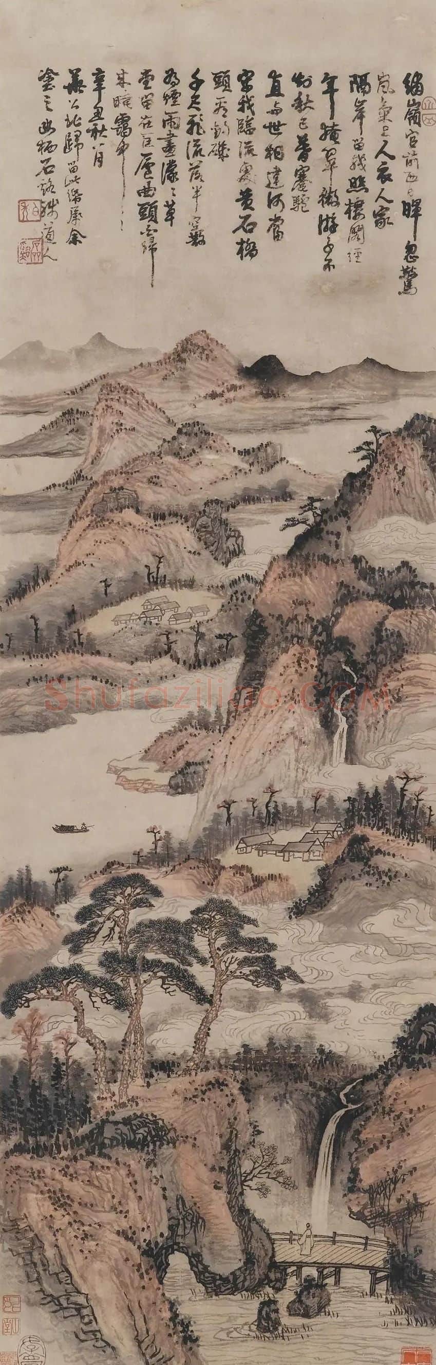 髡残·秋晖蒙钓矶