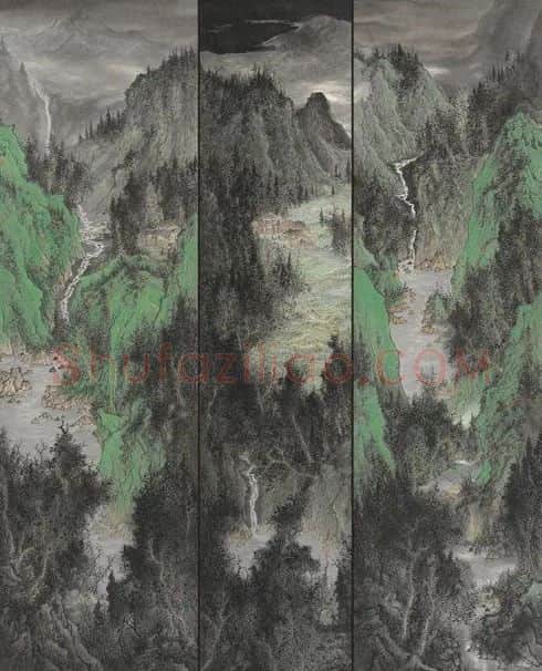 郭旭锋·《溪山积翠水含烟》