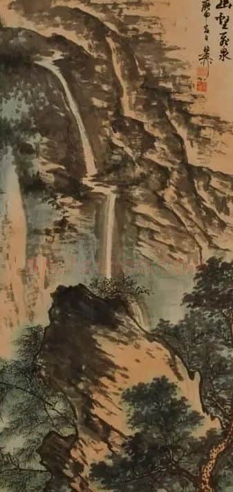 谢稚柳·幽壑飞泉
