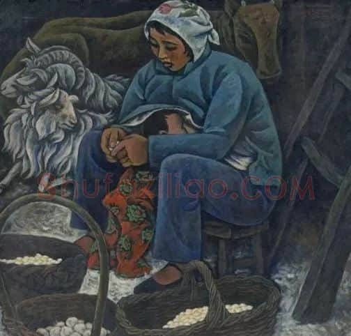 费正·《剥蒜》