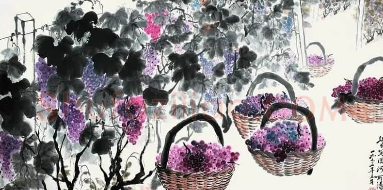 娄师白·《葡萄》
