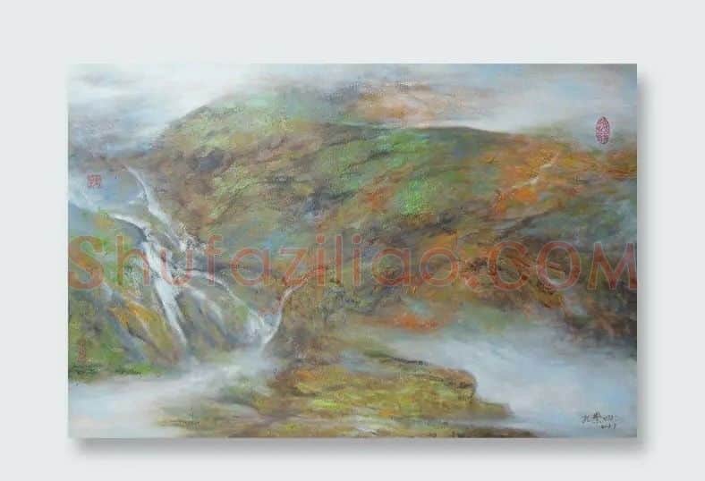 孔繁明·古韵流转系列之龙脉(60x90厘米 布面油画 2013.5)