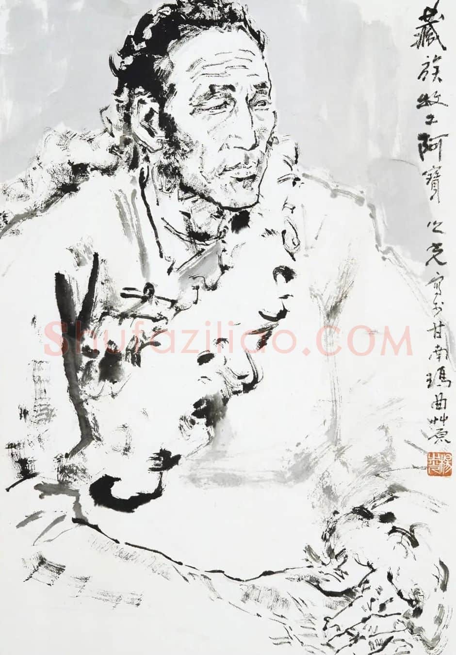 杨之光·藏族牧工阿宝
