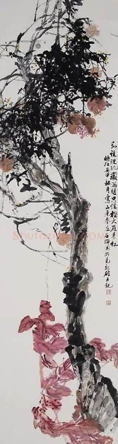 郑启雄·只惟榴火雁来红