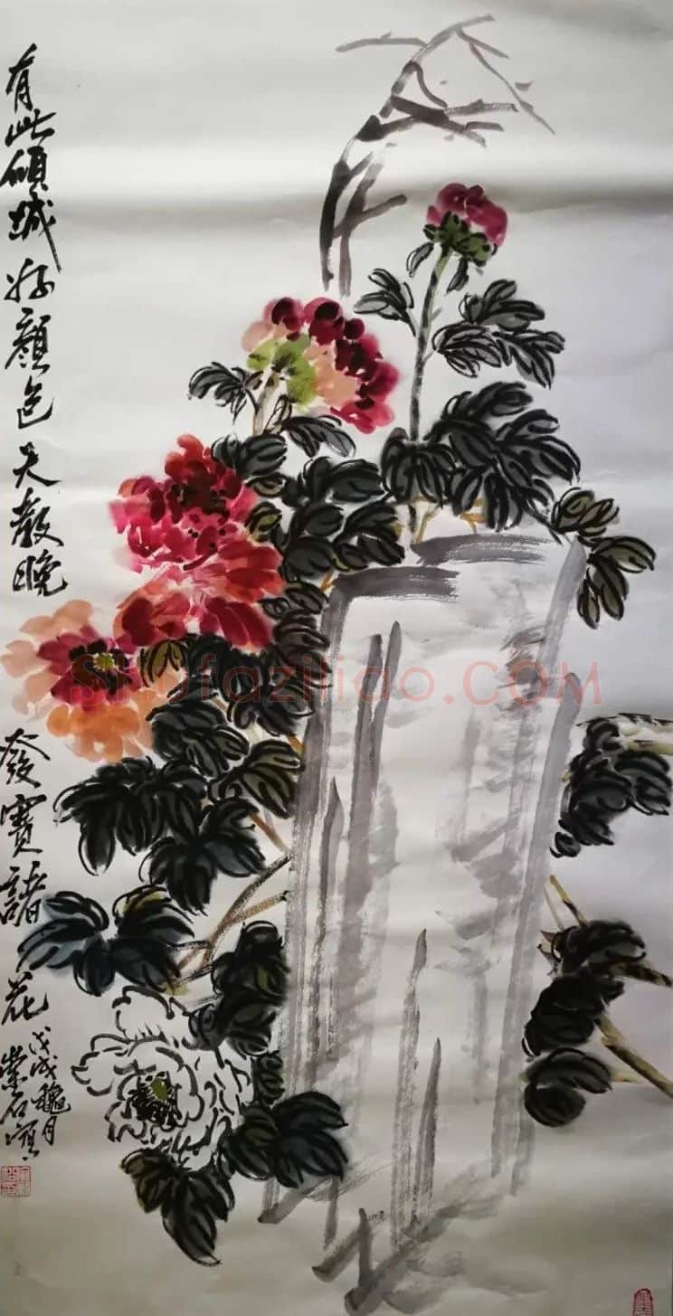 喻新松·牡丹