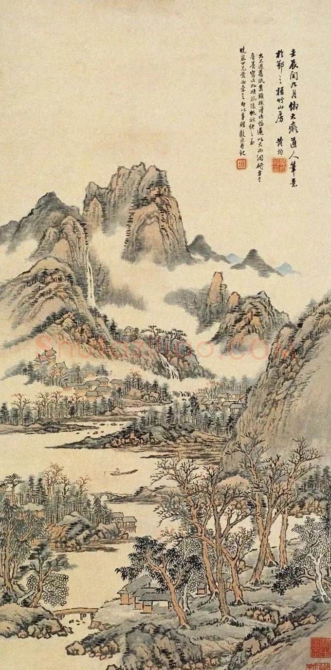 黄均·野钓图