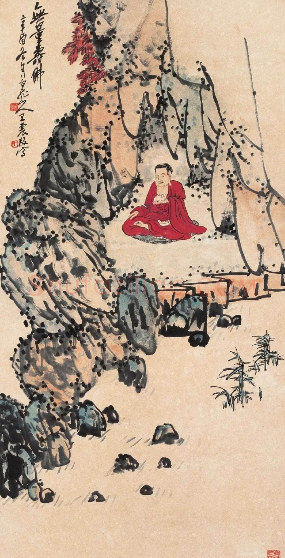 王一亭·无量寿佛图