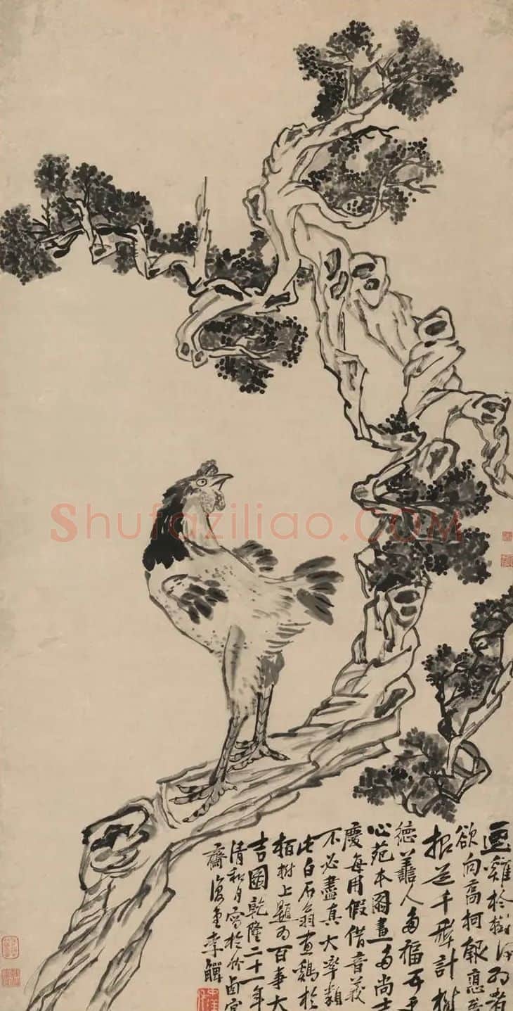 李鱓·万事大吉图