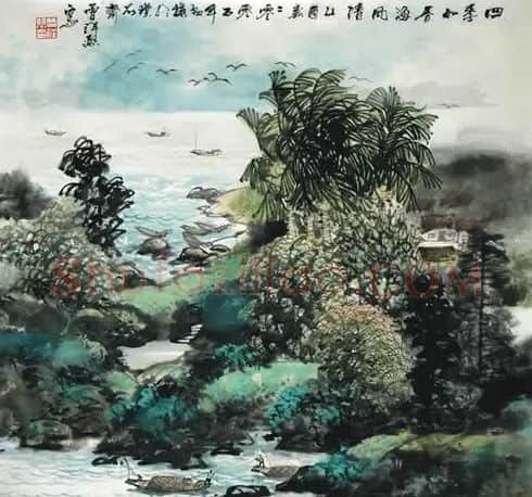 曾祥熙·四季如春海风清