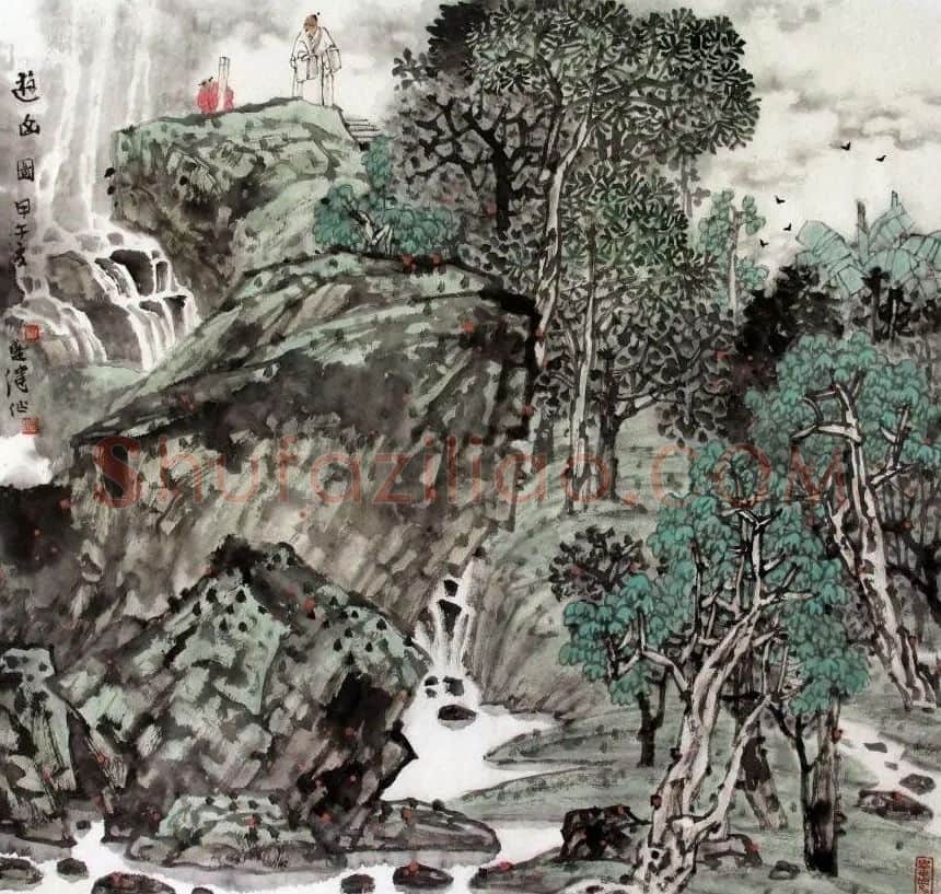 黎盛健·游山图