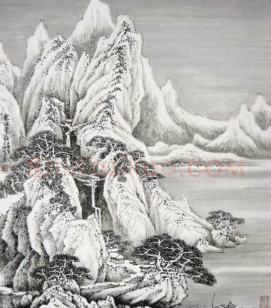 苏春生·寒江雪岭