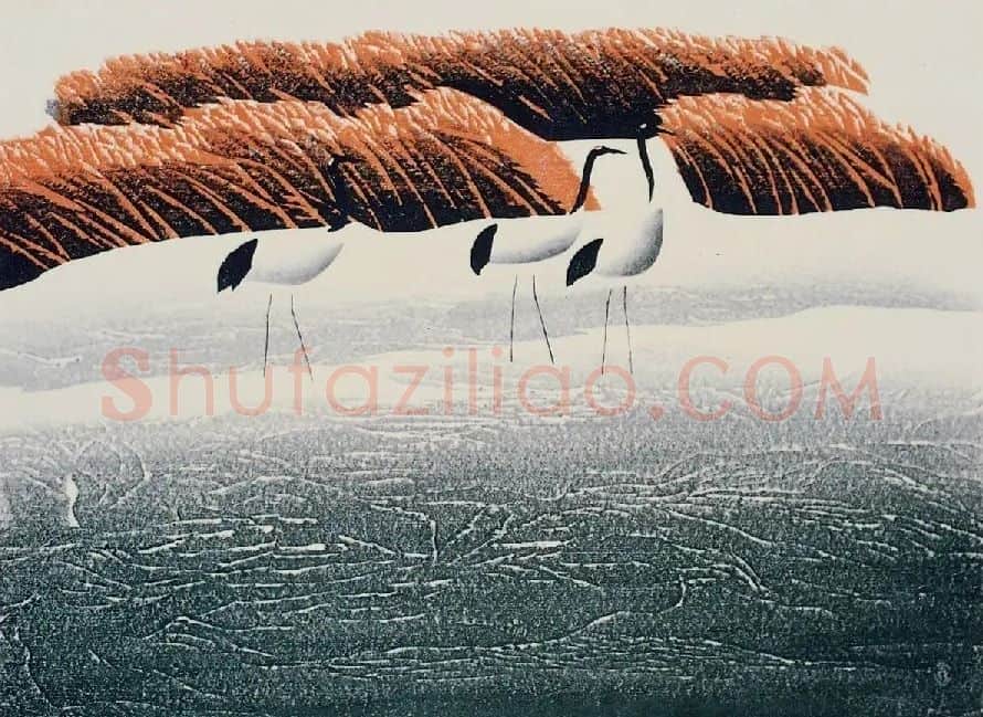 郝伯义·苇荡晴雪