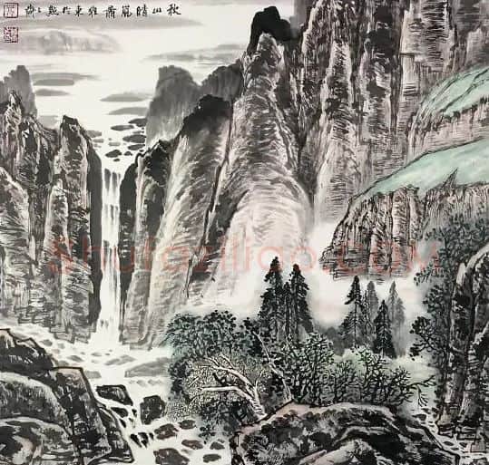 邓维东·秋山晴岚图