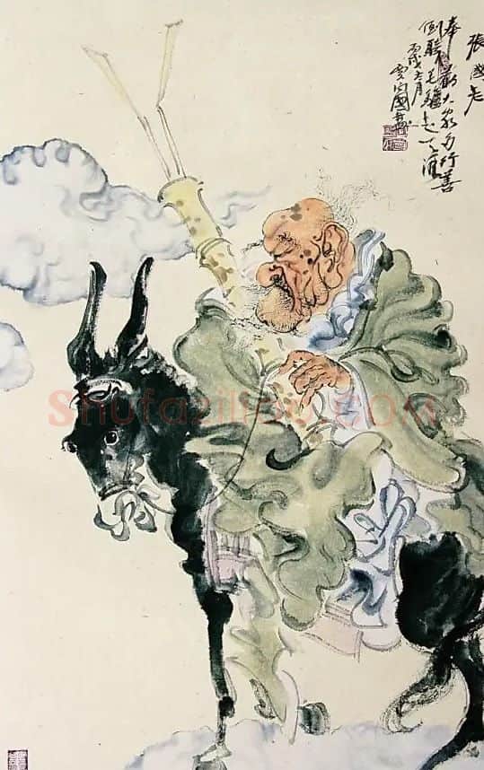 贾向国·张国老骑驴图