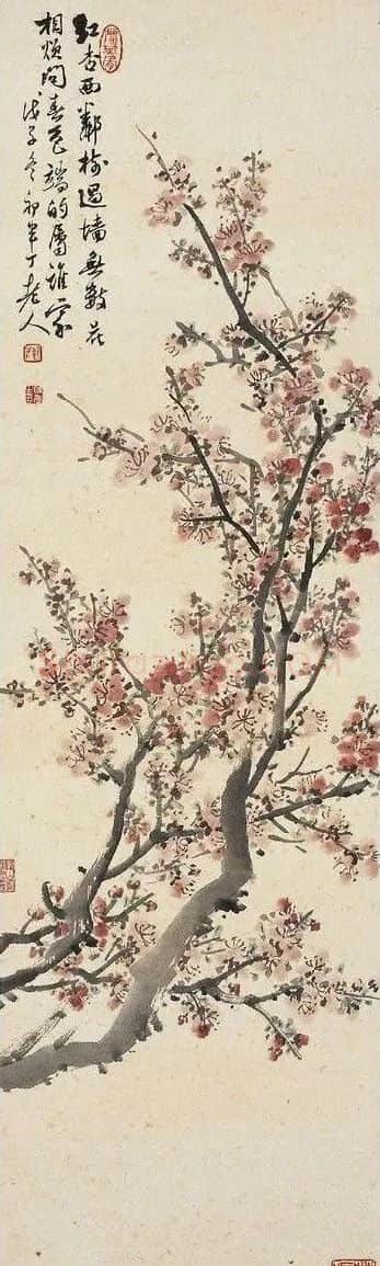 陈半丁·杏花图