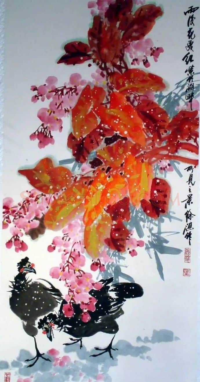 徐湛·雨后花更红