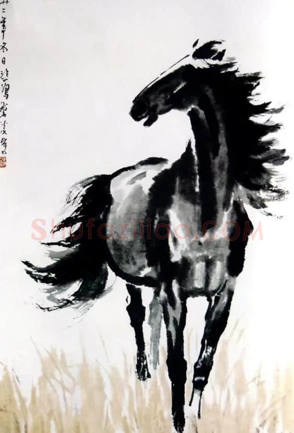 徐悲鸿·奔马