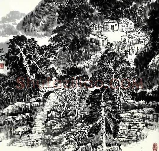 秦保家·太行山居图