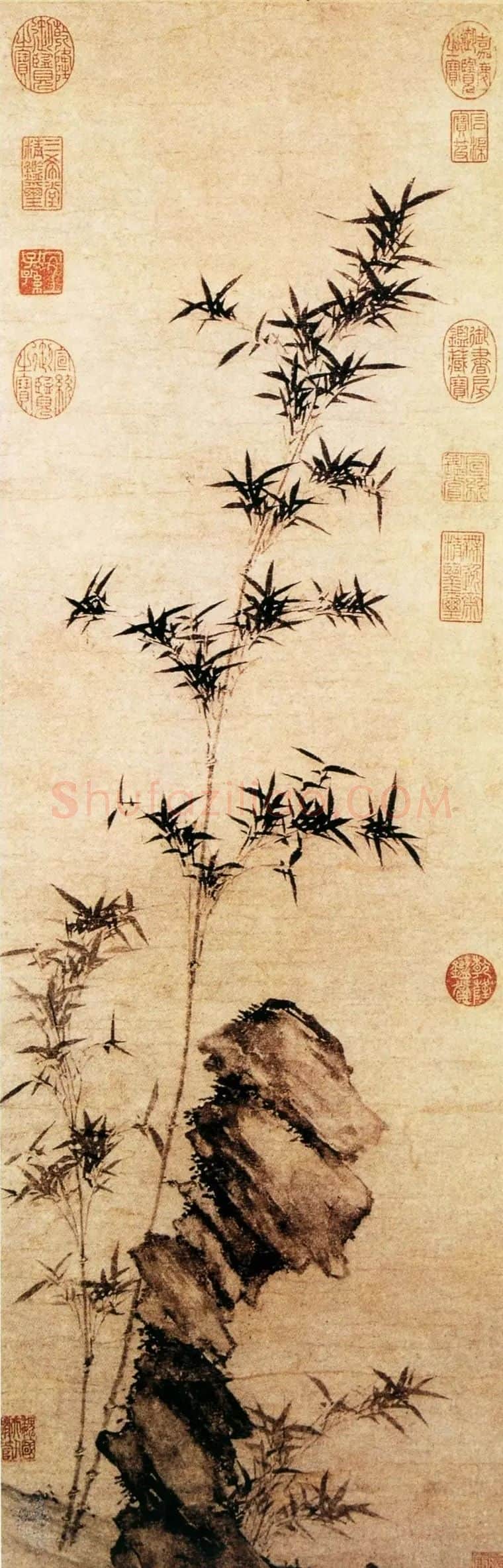 管道升·水竹图