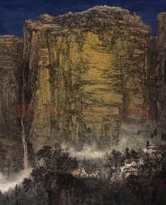 王进杰·群峰无语立斜阳