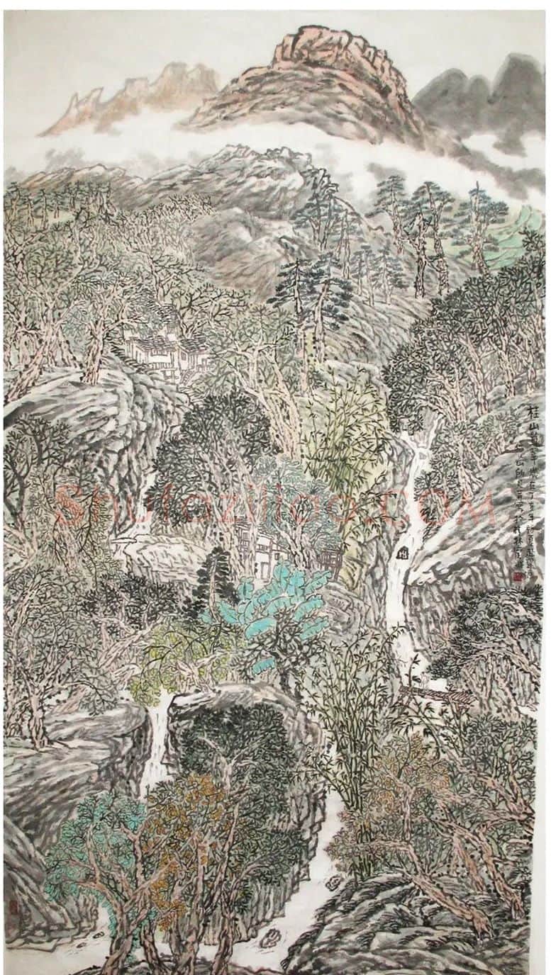 管斌·桂山耸翠