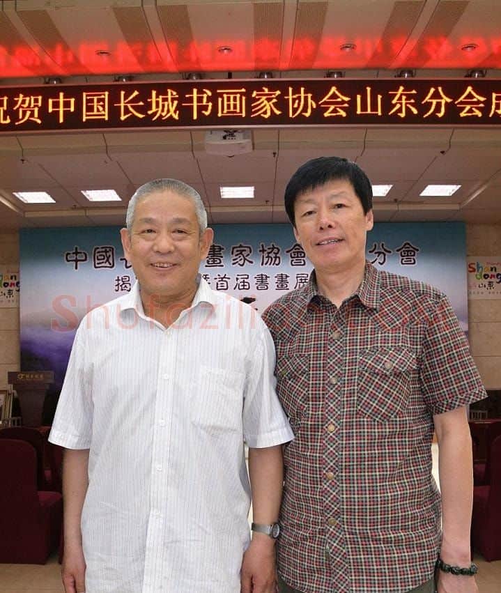 李聿仁·与张志民先生合影